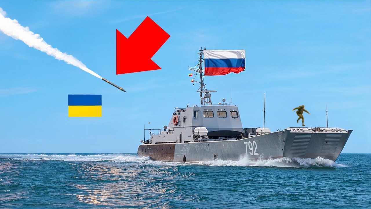 Ukrainian Drones STRIKE Russian Boat – Then THIS Happened… Ukrainian Drones STRIKE Russian Boat - Then THIS Happened…