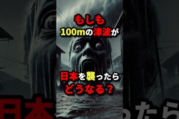 もしも100ｍの津波が日本を襲ったらどうなる？　#都市伝説
