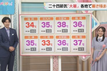佐藤菜乃花気象予報士のお天気情報　バリはやッ!　7月22日