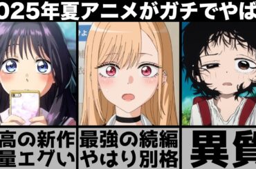 現在とんでもないことになってる2025年夏アニメの話題が強烈すぎてヤバい【おすすめアニメ】【着せ恋】【薫る花は凛と咲く】【タコピーの原罪】【光が死んだ夏】
