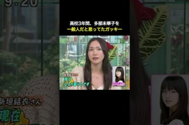 高校3年間、多部未華子を一般人だと思ってたガッキー #新垣結衣