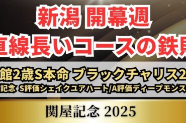 【関屋記念2025】最長の直線コースで輝く1頭は？開幕週を制するには脚質が重要