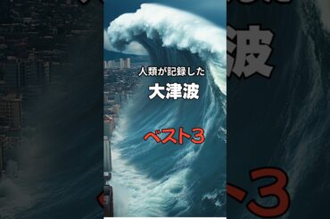 人類史上最大のヤバすぎる津波TOP3 #shorts