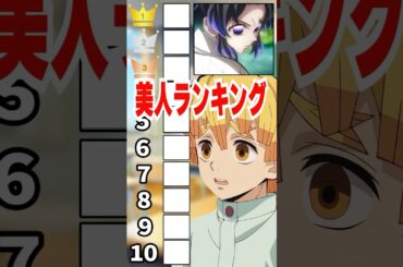 『鬼滅の刃』美人ランキングに挑む我妻善逸#shorts  #vtuber  #アニメ #鬼滅の刃 #声真似 #anime 　＃＃上限の鬼　＃猗窩座再来　 ＃下野紘　＃我妻善逸　＃無限列車#アニメ