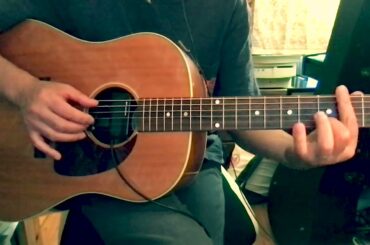 【カバー】くちなしの丘　キセル　原田知世　アコースティックギター　コーラス