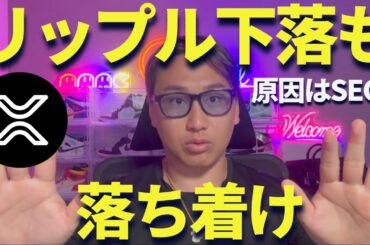 【XRP】リップル大幅下落も落ち着け！落ち着け！大丈夫だ！