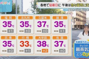 佐藤菜乃花気象予報士のお天気情報　バリはやッ!　7月24日