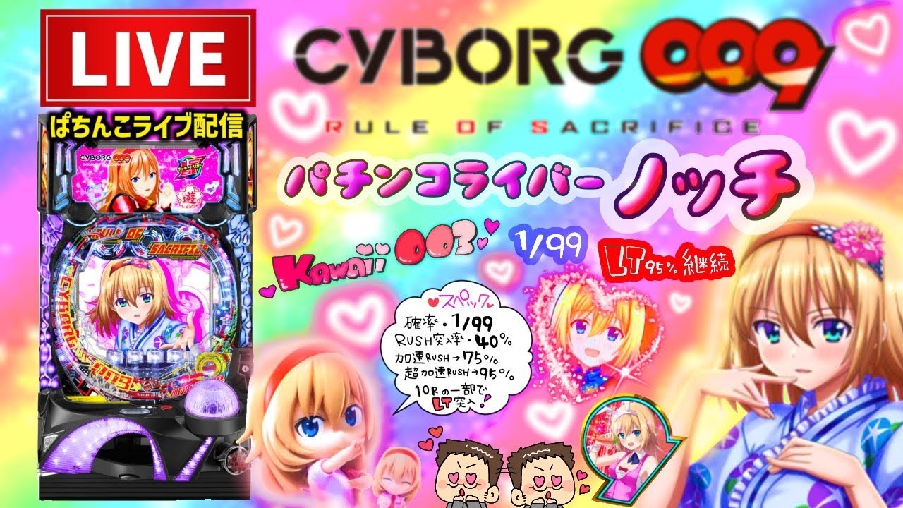 【新台】サイボーグ009甘デジパチンコライブ配信