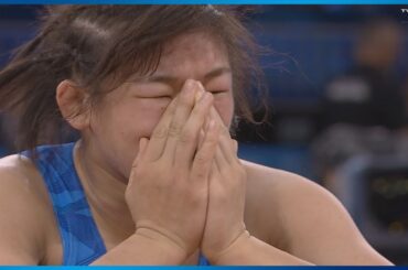 【レスリング女子】元木咲良が5点ビハインドからの劇的大逆転のフォール勝ちで決勝進出！｜パリオリンピック 女子62kg級 準決勝