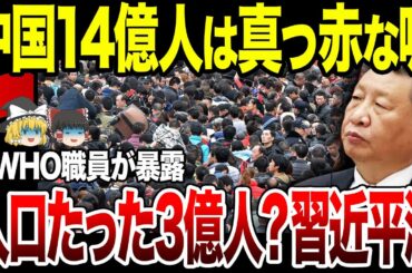【ゆっくり解説】中国実は人口14億人もいない…！元WHO職員がとんでもない実態を暴露。