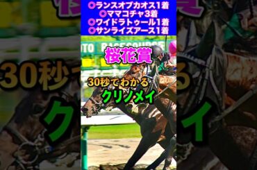 【桜花賞2025】30秒でわかるクリノメイ