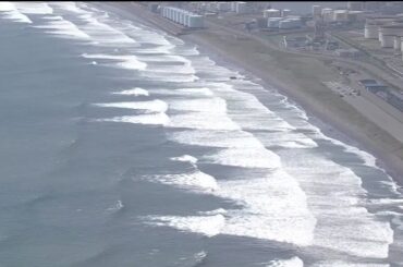 ロシア地震の影響で発令された津波警報後、日本に最初の巨大波が到達