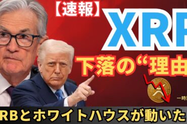 【速報】XRP下落の真相…FRB声明＆暗号資産政策でXRPはどうなる？ #XRP  #ripple #リップル