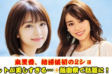 泉里香、結婚後初の祇園祭2ショットが豪華すぎる！美女2人の奇跡の瞬間にファン騒然✨#jpopnews1#着物美女 #芸能ニュース #結婚後初登場