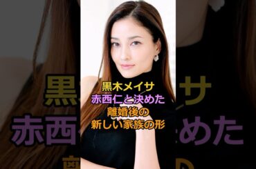 黒木メイサ赤西仁と決めた離婚後の新しい家族の形#黒木メイサ　#赤西仁 #芸能人