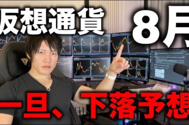 【予想】仮想通貨は、8月に一旦調整で下落する。その理由、今後の取るべき戦略を話します。