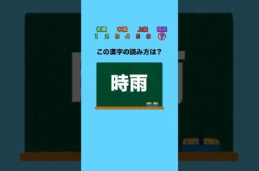 この漢字の読み方は？part13 #クイズ #ミニゲーム #暇つぶし