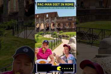 ローマのグルメハイライト🍕 パックマン風イタリアの定番料理ツアー #shorts