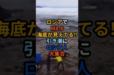 ロシアでM8.8の巨大地震‼ 引き潮にロシア人大集合#海外の反応