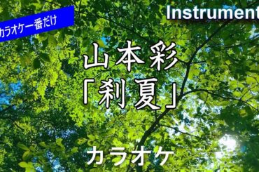 【カラオケ一番だけ】山本彩「刹夏」（Instrumental）