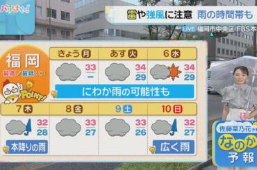 佐藤菜乃花気象予報士のお天気情報　バリはやッ!　8月4日