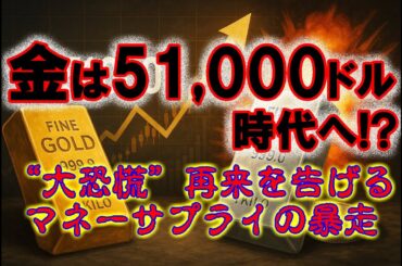 金は51,000ドル時代へ！？――“大恐慌”再来を告げるマネーサプライの暴走