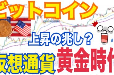 「仮想通貨の黄金時代」到来！？ビットコイン上昇の兆し！？下落警戒サイン！？