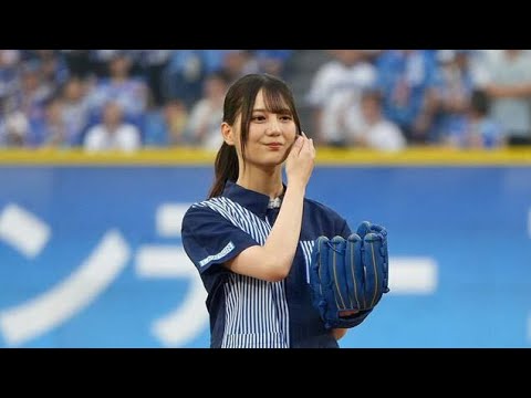 🎉⚾️【神回】小坂菜緒、横浜スタジアムで奇跡のノーバウンド始球式✨2年連続の大役に大歓声💙舞台裏も公開中🎥💫【日向坂46】