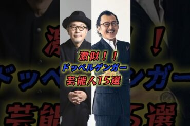 【瓜二つ】激似なドッペルゲンガー芸能人15選　#shorts