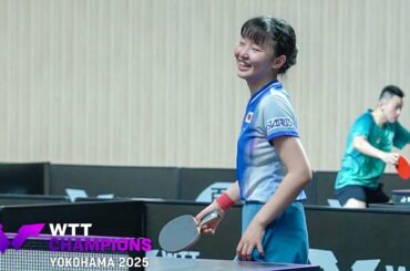 【試合に向けて…】張本美和・宇田幸矢が朝から練習場入り！ ｜WTTチャンピオンズ横浜2025