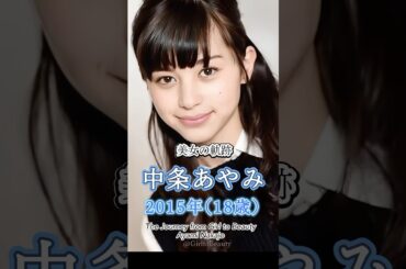 中条あやみの少女から美女へ "美女の軌跡"