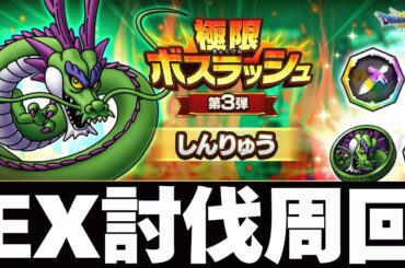 【ドラクエタクト】極限ボスラッシュ　しんりゅう　EXを攻略するぞ！初心者さん歓迎！！！スキルパネル拡張ソロ　ロトの勇者（女）　【ドラクエタクト５周年】
