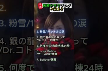 平成医療ドラマソングBEST7 #ランキング #平成 #平成の曲 #懐かしい #懐かしい曲
