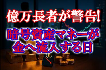 億万長者が警告！暗号資産マネーが金へ流入する日