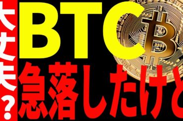 【仮想通貨】ビットコイン最後の壁抜けれず急落！今後は〇〇での値動きで全て決まります！