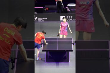 【最強女王相手にこのプレー】日本が誇るカットマン #橋本帆乃香 vs 世界ランク1位・孫穎莎 #卓球 #Shorts