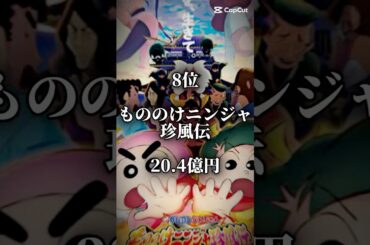 歴代クレヨンしんちゃん興行収入ランキング#クレヨンしんちゃん #クレしん #ランキング #アニメ映画 #アニメ