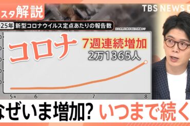 新型コロナ感染 7週連続で増加、いま流行の変異株「ニンバス」…特徴は「強烈な喉の痛み」【Nスタ解説】｜TBS NEWS DIG