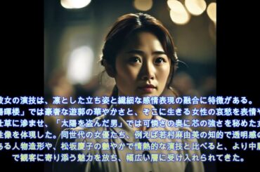 【女優】銀幕に咲く凛華の花 池上季実子（1959年～2025年）