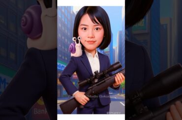 🎬 パロディ短編コメディ『電車痴漢スナイパーとおしゃべりマスコット』🐌😍  Sniper Girl is on duty!（Upgraded Version）⚡️