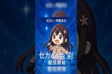 AZKi×内田真礼『セカイの色彩』配信開始【ホロアース主題歌】#shorts