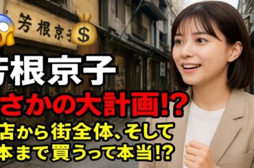 😱💰 芳根京子、まさかの大計画!? 商店から街全体、そして日本まで買うって本当!?