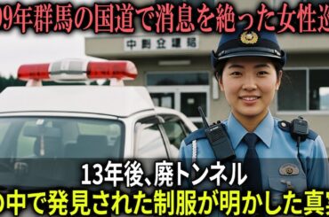 1999年、群馬県の国道で行方不明になった女性巡査… 13年後、廃トンネルの中で発見された制服が明かした真実