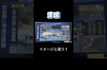 津波🌊イメージと全然違った