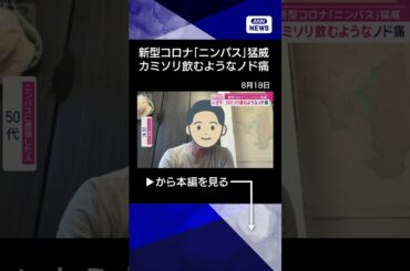 酷暑復活のニッポン列島　新型コロナ「ニンバス」猛威 カミソリ飲むようなノドの痛み【スーパーJチャンネル】(2025年8月18日)