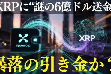 仮想通貨に異変！XRPに“謎の6億ドル送金”発生｜価格暴落の引き金となるか？