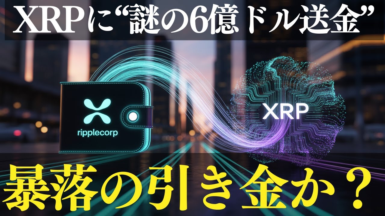 仮想通貨に異変!XRPに“謎の6億ドル送金”発生|価格暴落の引き金となるか? 仮想通貨に異変!XRPに“謎の6億ドル送金”発生|価格暴落の引き金となるか?
