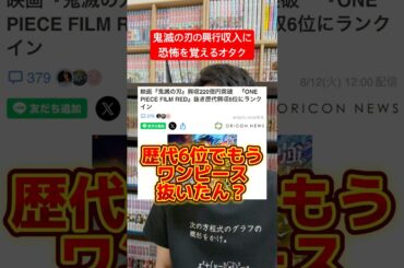 鬼滅の刃の興行収入と謙虚さにビビるアニオタ #shorts #鬼滅の刃 #アニメ