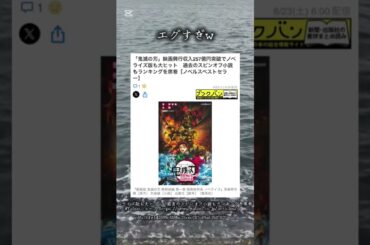 「鬼滅の刃」映画興行収入257億円突破#鬼滅の刃 #無限城編 #猗窩座再来 #興行収入 #yahoo