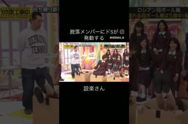 箱から抜け出せない乃木坂メンバーにドS発言#バナナマン #齋藤飛鳥 #松村沙友理 #shorts#設楽統